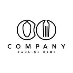 Catering vector logo badge. Cater service sign, outdoor dinner, restaurant business retro design with hand written modern calligraphy. Elegant lettering logotype, vintage style.