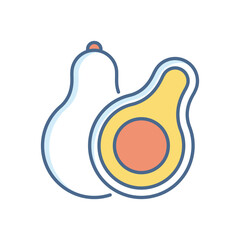 Avocado vector icon