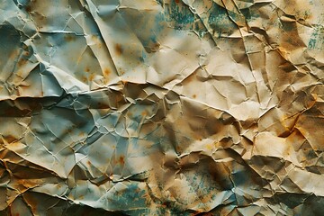 Rusted paper close-up