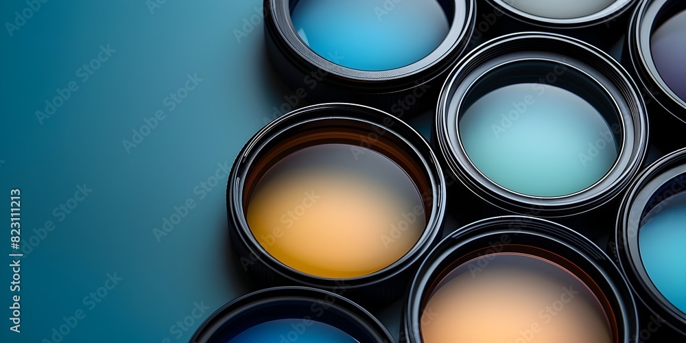 Poster design a simulative tech tool for visualizing photographic filters and effects in fine art photograp