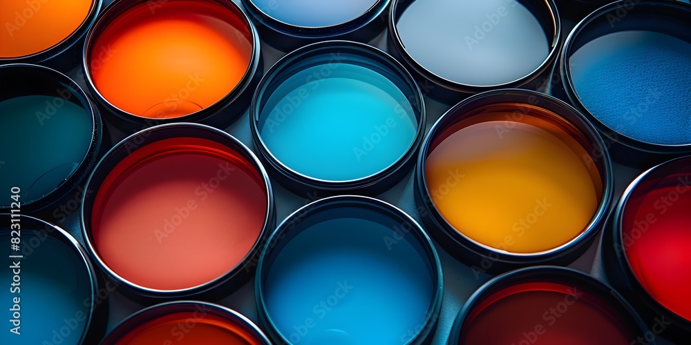 Poster vibrant color palette a versatile digital art tool for photographers to visualize and experiment wit