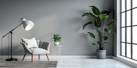Cozy and Minimalist Photography Studio Setup with Natural Lighting and Houseplants