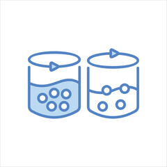 Solid And Liquid Icon editable stock vector icon