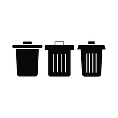 Bin Icon icon in trendy flat design