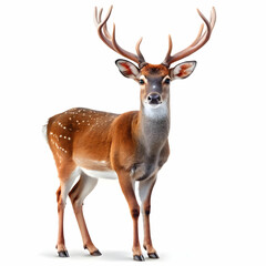 Fototapeta premium baby deer isolated in white background