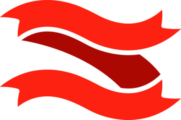 Obraz premium Ribbon Banner Illustration