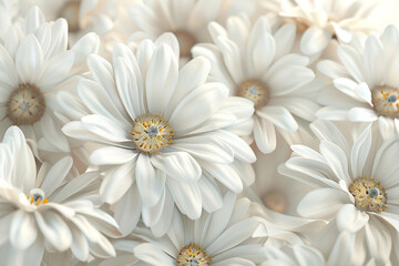 White flower background