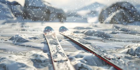 Embracing the Chill with Skiing Adventures in Snowy Wonderland, Frosty Fun