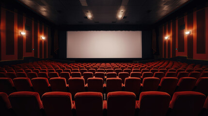Premiere Ready: Empty Movie Theater Interior
