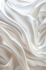 Obraz premium White Silk Fabric Background