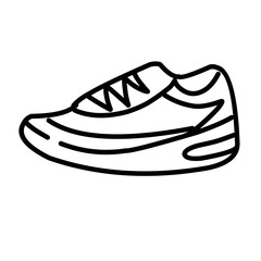 shoes sneaker outline drawing 