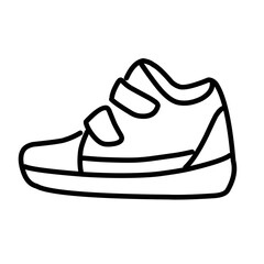 shoes sneaker outline drawing 