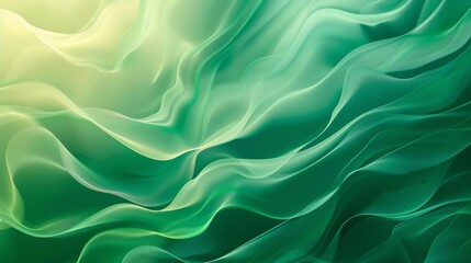 Obraz premium Modern background of a fluid dynamic gradient in green