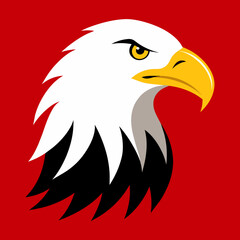 american eagle with ribbon