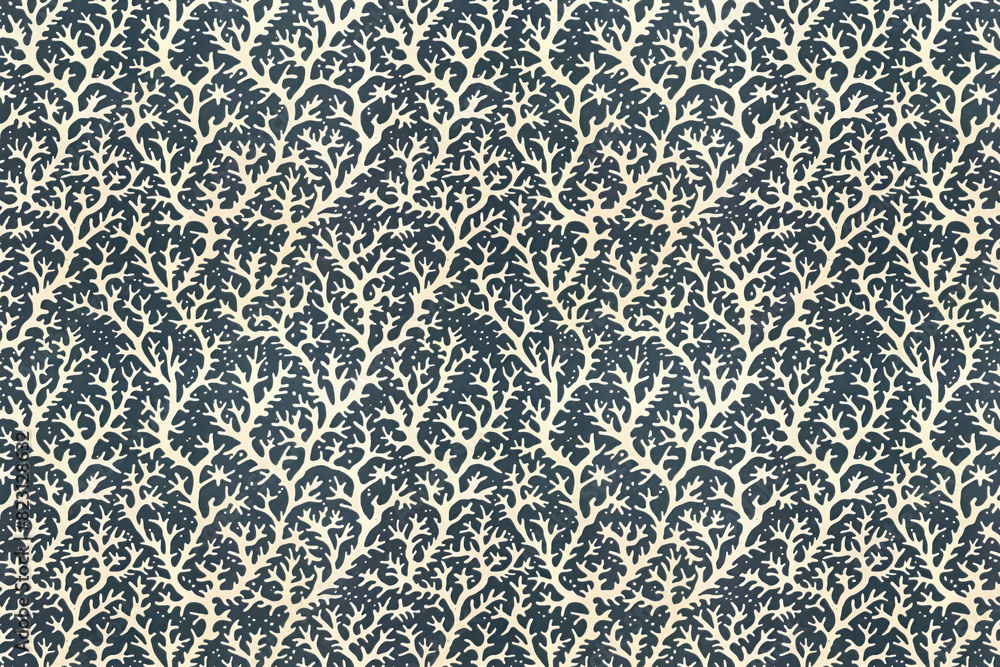 Poster coral pattern tapestry. arts and crafts. vintage botanical wallpaper pattern. background image. crea