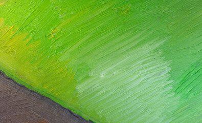 green paint, texture, canvas, paintbrush strokes, acrylic, oil paint, art, painting, A close-up view of a canvas with vibrant green paint applied in thick, textured strokes