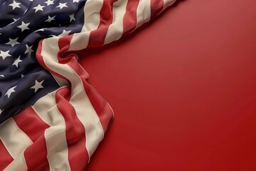 3d rendering USA independence day illustration with generative ai