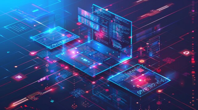 Update concept for software. Development of applications, optimization, and web sites. Testing of layout program interface codes. Process for mobile devices and desktop computers.