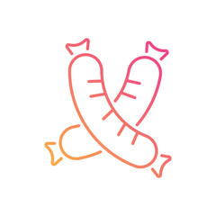 Sausages vector icon