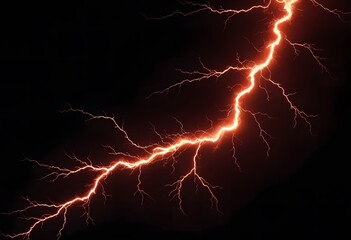 A powerful storm with dark clouds against a transparent background. Ai Generate