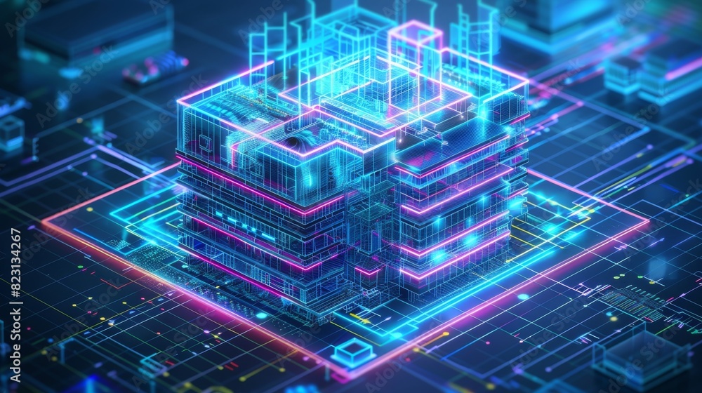 Poster architect computer systems of smart buildings. using artificial intelligence and iot to design moder