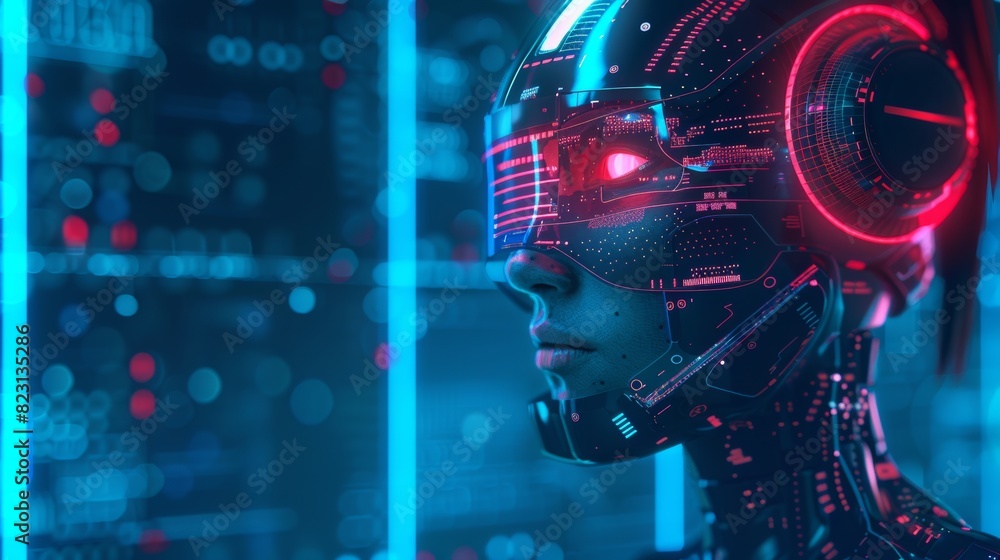 Poster the internet bot chatgpt in the image robot woman. the ai chat bot cyborg. ai chatbot chatgpt. artif