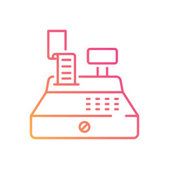 Cashier Machine vector icon