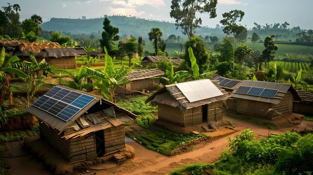 house in the mountains wit sollar panel