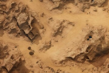 DnD Battlemap A Windswept Desert - Desert landscape with shifting sands.