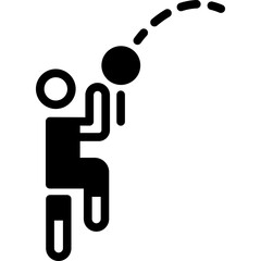 Basketball Player Throwing Icon
