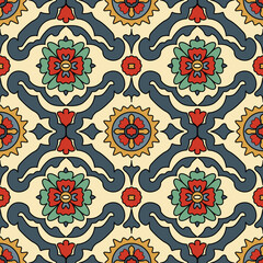 seamless pattern with flowers