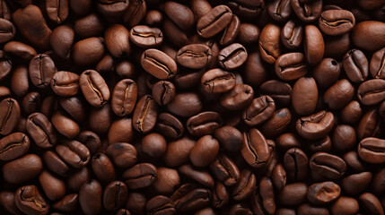 Naklejka premium flat lay photography of coffee beans in full frame