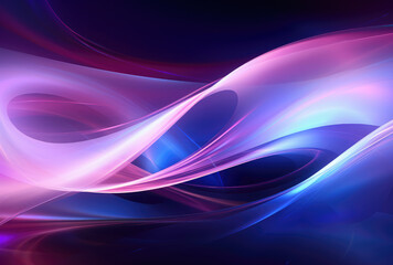 Obraz premium Mesmerizing Abstract Light Waves Design