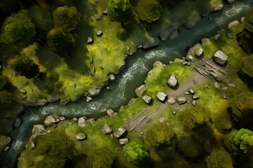 DnD Battlemap Forest Battlemap: Dense woodland combat setting with trails and ruins, ideal for epic battles.