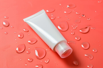 white cosmetic tube 