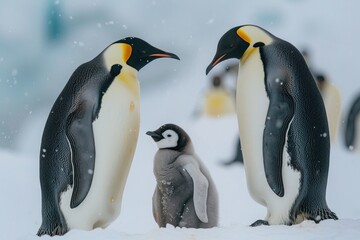 Fototapeta premium The Emperor Penguins of Antarctica