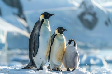 Fototapeta premium The Emperor Penguins of Antarctica