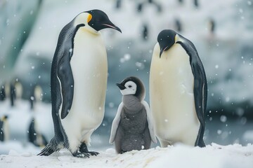 Obraz premium The Emperor Penguins of Antarctica