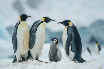 Obraz premium The Emperor Penguins of Antarctica