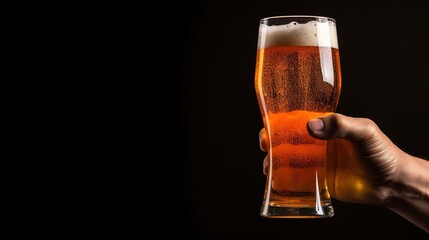 Beer festival glasses filled with cool, delicious beer illustrations.AI generated.