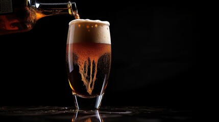 Beer festival glasses filled with cool, delicious beer illustrations.AI generated.