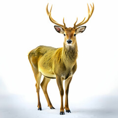 Fototapeta premium baby deer isolated in white background