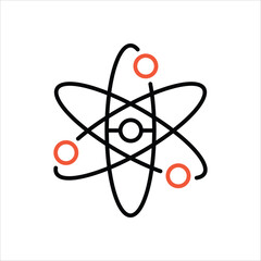 Nuclear Icon editable stock vector icon