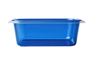 The Enigmatic Blue Container on Transparent PNG Background.