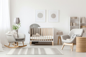 Serene Modern Nursery Room Inspiration