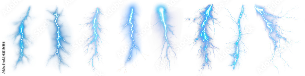 Poster lightning effect png on transparent background