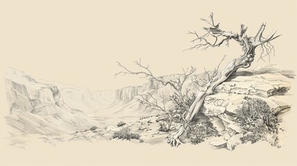 Vision of Ezekiel with Dry Bones in the Valley - Biblical Watercolor Art