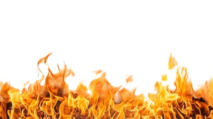 fire frame isolated on white