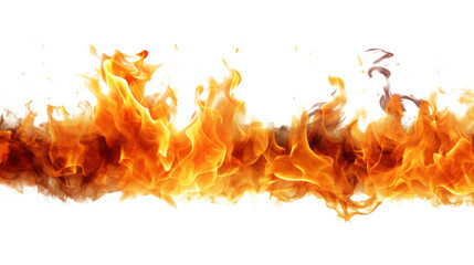 fire frame isolated on white