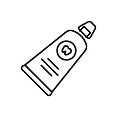 Toothpaste vector icon